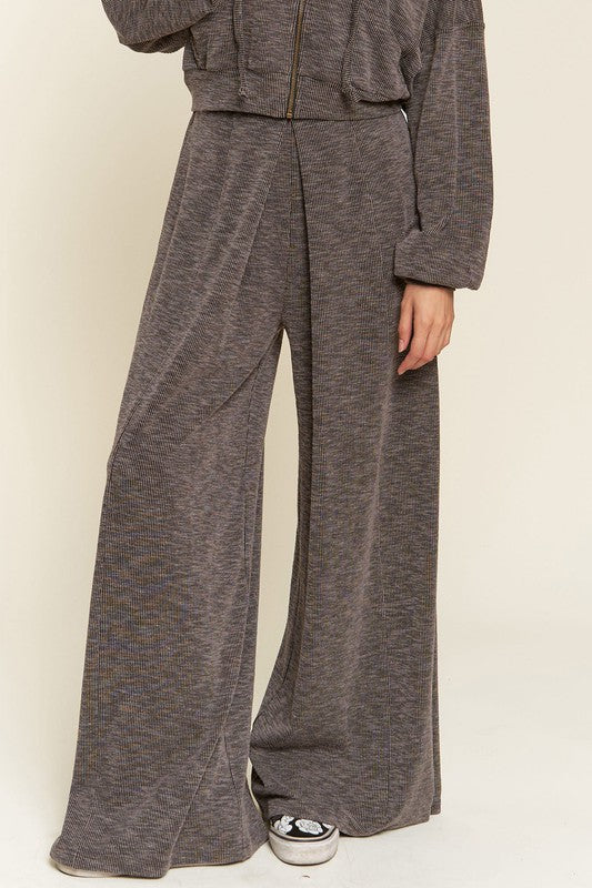 Pleated wide-leg pants - Premium  from Jade By Jane - Just $53.30! Shop now at Alexi and Gray