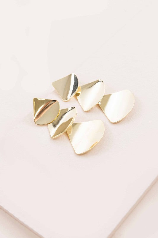Falling Gold Earrings - Premium  from Lovoda - Just $22.50! Shop now at Alexi and Gray