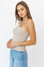 ONE SHOULDER TAPE YARN KNIT TOP - Premium  from LE LIS - Just $22.00! Shop now at Alexi and Gray