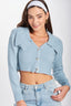 WIDE COLLAR CROPPED CARDIGAN - Premium  from Emory Park - Just $38.03! Shop now at Alexi and Gray