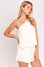 Sleeveless One Shoulder Layered Top Romper - Premium  from Gilli - Just $37.40! Shop now at Alexi and Gray