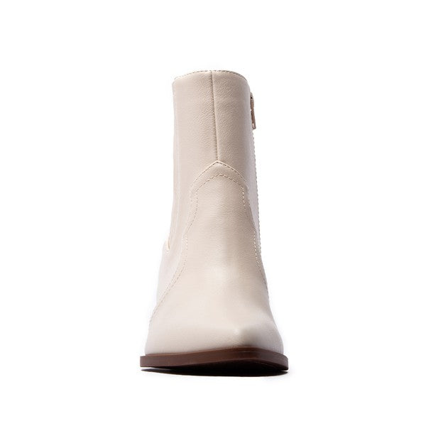 WHITE BOOTIE - Premium  from Qupid Shoes - Just $25.78! Shop now at Alexi and Gray