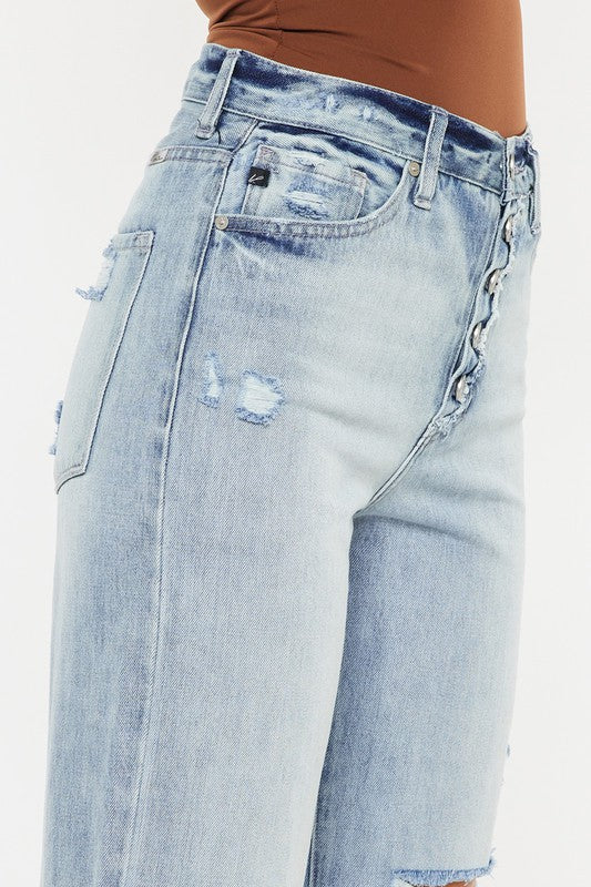 ULTRA HIGH RISE 90'S FLARE JEANS-KC7373ELV4 - Premium  from Kan Can USA - Just $47.20! Shop now at Alexi and Gray