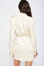 WRAPPED BLAZER MINI DRESS WITH DRAWSTRING - Premium  from Emory Park - Just $93.60! Shop now at Alexi and Gray