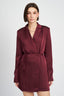 WRAPPED BLAZER MINI DRESS WITH DRAWSTRING - Premium  from Emory Park - Just $93.60! Shop now at Alexi and Gray