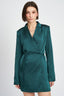 WRAPPED BLAZER MINI DRESS WITH DRAWSTRING - Premium  from Emory Park - Just $93.60! Shop now at Alexi and Gray