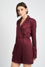 WRAPPED BLAZER MINI DRESS WITH DRAWSTRING - Premium  from Emory Park - Just $93.60! Shop now at Alexi and Gray