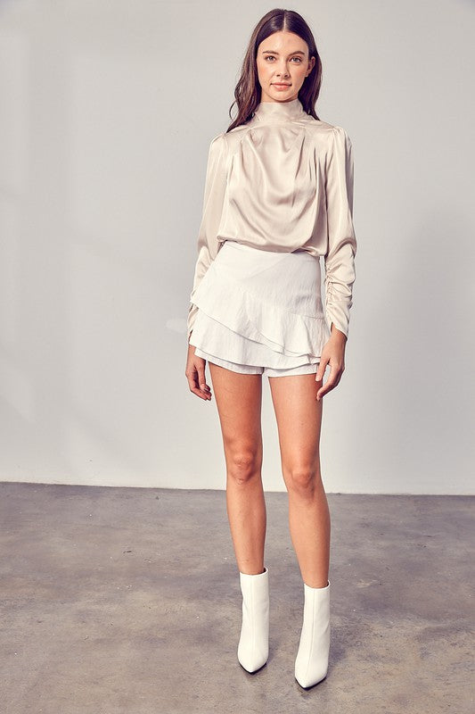Ruffle Skort - Premium  from Do + Be Collection - Just $36.30! Shop now at Alexi and Gray