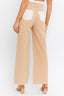 COLOR BLOCK TWILL STRAIGHT PANTS - Premium  from LE LIS - Just $42.90! Shop now at Alexi and Gray