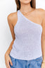 ONE SHOULDER TAPE YARN KNIT TOP - Premium  from LE LIS - Just $22.00! Shop now at Alexi and Gray