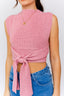 MULTI-TIE / CONVERTIBLE SWEATER TANK - Premium  from LE LIS - Just $31.90! Shop now at Alexi and Gray