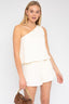 Sleeveless One Shoulder Layered Top Romper - Premium  from Gilli - Just $37.40! Shop now at Alexi and Gray