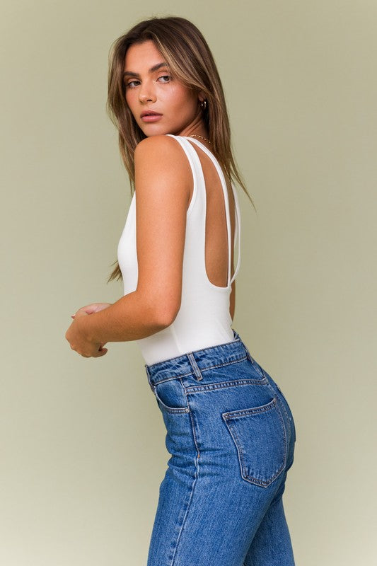 Low Back Bodysuit - Premium  from LE LIS - Just $15.12! Shop now at Alexi and Gray