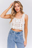 SLEEVELESS CROCHET TOP - Premium  from LE LIS - Just $28.60! Shop now at Alexi and Gray