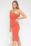 SLEEVELESS ONE SHOULDER FRONT SLIT DRESS - Premium  from Gilli - Just $39.06! Shop now at Alexi and Gray