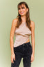 ASYMMETRICAL SATIN TOP - Premium  from LE LIS - Just $27.72! Shop now at Alexi and Gray