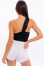 ONE SHOULDER DETAIL MESH BODYSUIT - Premium  from LE LIS - Just $40.70! Shop now at Alexi and Gray