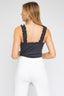 RUFFLE STRAP SWEETHEART NECKLINE RIBBED BODYSUIT - Premium  from Gilli - Just $30.24! Shop now at Alexi and Gray