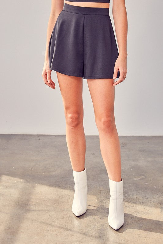 Flare Shorts - Premium  from Do + Be Collection - Just $40.70! Shop now at Alexi and Gray