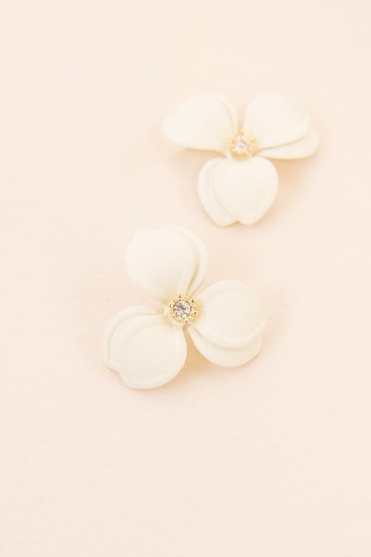 Gardenia Statement Earrings - Premium  from Lovoda - Just $25.20! Shop now at Alexi and Gray