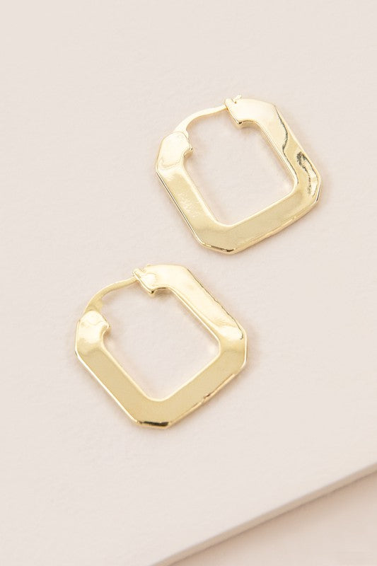 Blocked Hoops - Premium  from Lovoda - Just $30! Shop now at Alexi and Gray