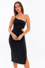 ONE SHOULDER MIDI DRESS - Premium  from LE LIS - Just $33.00! Shop now at Alexi and Gray