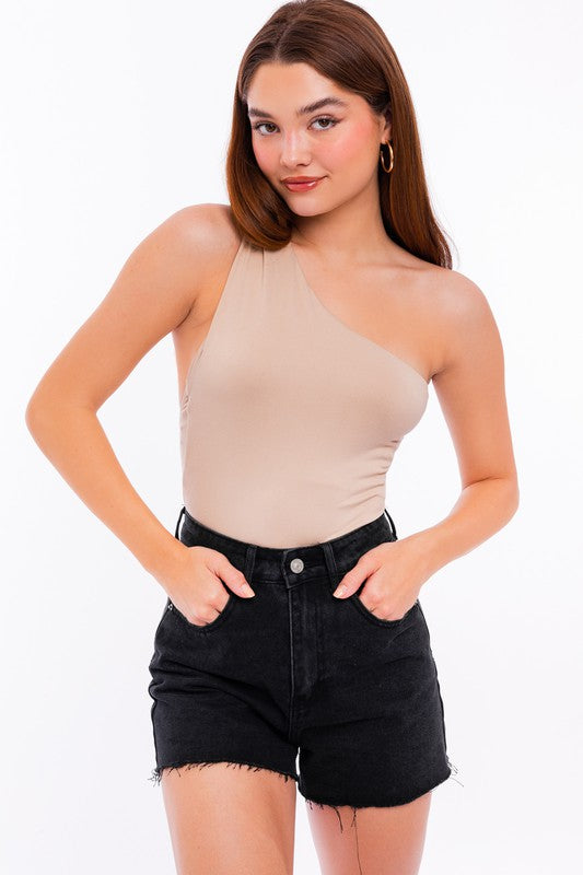 ONE SHOULDER BODYSUIT - Premium  from LE LIS - Just $25.30! Shop now at Alexi and Gray