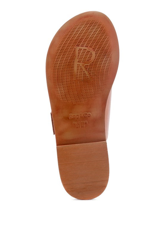 KELLY FLAT SANDAL WITH BUCKLE STRAPS - Premium  from Rag Company - Just $52.80! Shop now at Alexi and Gray