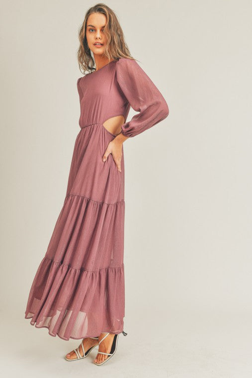 Cut Out Maxi Dress - Premium  from Lush Clothing - Just $52.80! Shop now at Alexi and Gray