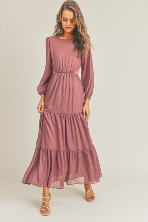 Cut Out Maxi Dress - Premium  from Lush Clothing - Just $52.80! Shop now at Alexi and Gray
