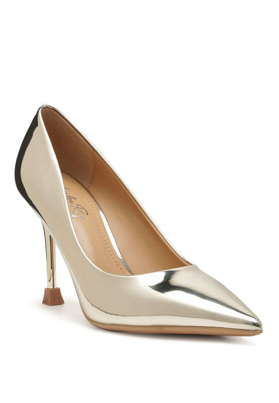 POUDRE METALLIC POINTED STILETTOS - Premium  from Rag Company - Just $71.76! Shop now at Alexi and Gray