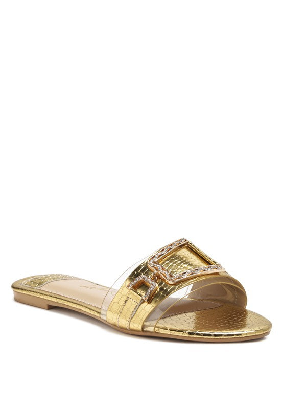 BRILLO JEWEL CROC FLATS - Premium  from Rag Company - Just $46.64! Shop now at Alexi and Gray