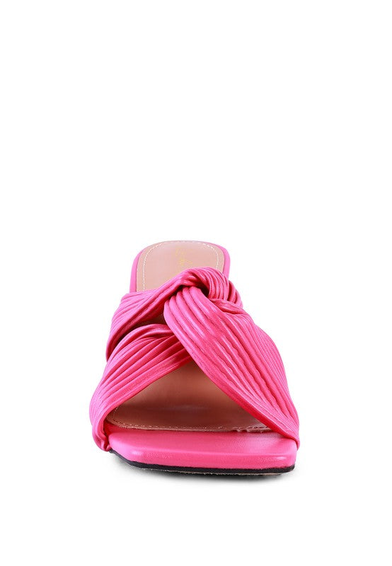 BATTLE EX KNOT STRAP SLIDE SANDALS - Premium  from Rag Company - Just $59.04! Shop now at Alexi and Gray