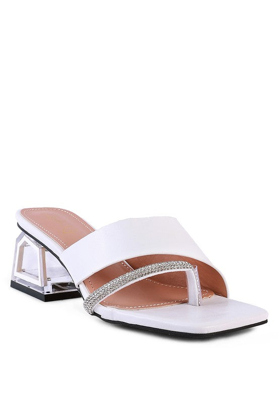 GOFLY NEVER MINIMAL LOW HEEL SANDALS - Premium  from Rag Company - Just $31.76! Shop now at Alexi and Gray