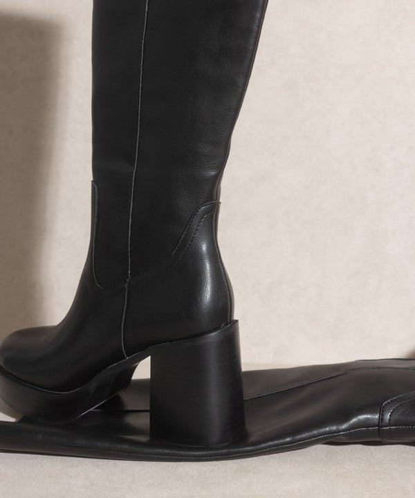 Oasis Society Juniper - Platform Knee-High Boots - Premium  from KKE Originals - Just $70.30! Shop now at Alexi and Gray