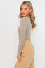 LONG SLEEVE BUTTON DETAIL BODYSUIT - Premium  from LE LIS - Just $31.90! Shop now at Alexi and Gray