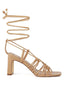 STRINGS ATTACH BRAIDED TIE UP BLOCK HEELED SANDAL - Premium  from Rag Company - Just $55.20! Shop now at Alexi and Gray