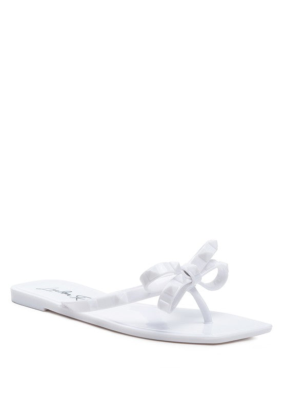 RETTA BOW THONG FLATS - Premium  from Rag Company - Just $36.68! Shop now at Alexi and Gray