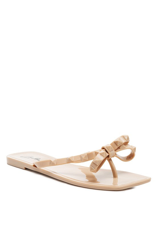 RETTA BOW THONG FLATS - Premium  from Rag Company - Just $36.68! Shop now at Alexi and Gray