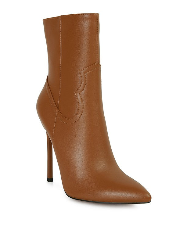 JENNER High Heel Cowgirl Ankle Boot - Premium  from Rag Company - Just $71.30! Shop now at Alexi and Gray