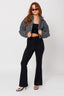 Tweed Crop Puffer Jacket - Premium  from LE LIS - Just $68.06! Shop now at Alexi and Gray