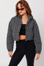 Tweed Crop Puffer Jacket - Premium  from LE LIS - Just $68.06! Shop now at Alexi and Gray