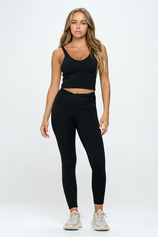 Activewear Set Top and Leggings - Premium  from OTOS Active - Just $37.84! Shop now at Alexi and Gray