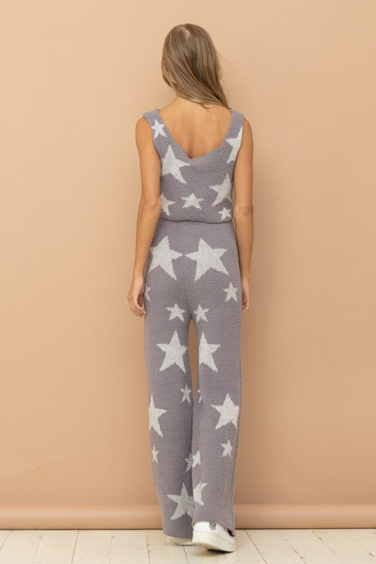 Soft Star Print Tank Pant Set - Premium  from Blue B - Just $53.90! Shop now at Alexi and Gray