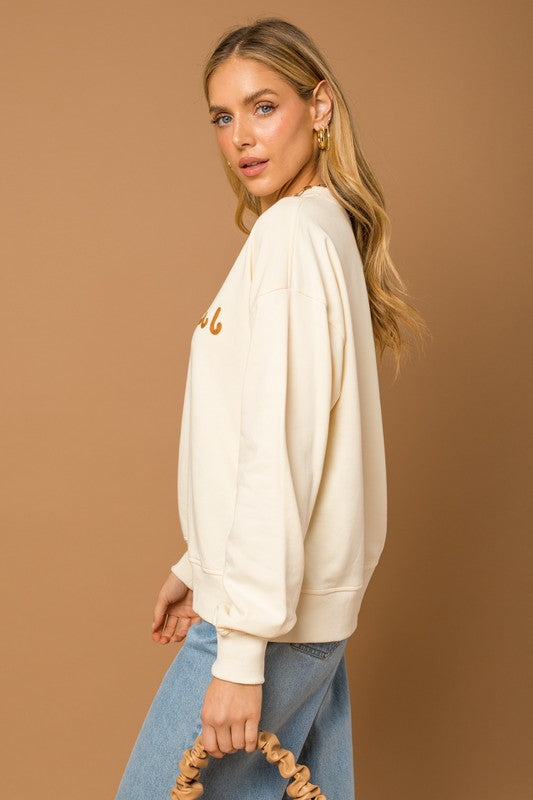 LONG SLEEVE GRATEFUL SWEAT SHIRT - Premium  from Gilli - Just $41.80! Shop now at Alexi and Gray
