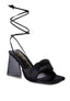 Pristine Knotted Triangular Block Heel Sandals - Premium  from Rag Company - Just $21.29! Shop now at Alexi and Gray