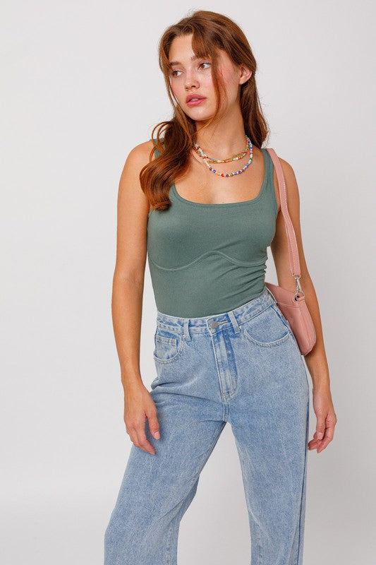 Sleeveless Bodysuit - Premium  from LE LIS - Just $24.20! Shop now at Alexi and Gray