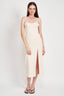 SPAGHETTI STRAP MIDI DRESS WITH SLIT - Premium  from Emory Park - Just $65.00! Shop now at Alexi and Gray