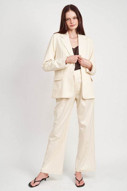OVERSIZED CUTEDGE DETAIL BLAZER - Premium  from Emory Park - Just $62.80! Shop now at Alexi and Gray