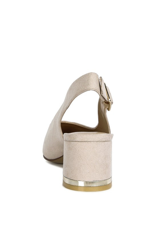 Top Job Micro Suede Slingback Sandals - Premium  from Rag Company - Just $48.96! Shop now at Alexi and Gray